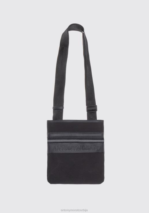 Antony Morato мушкарци торба од поплина и гумиране тканине црн Прибор D6D06362