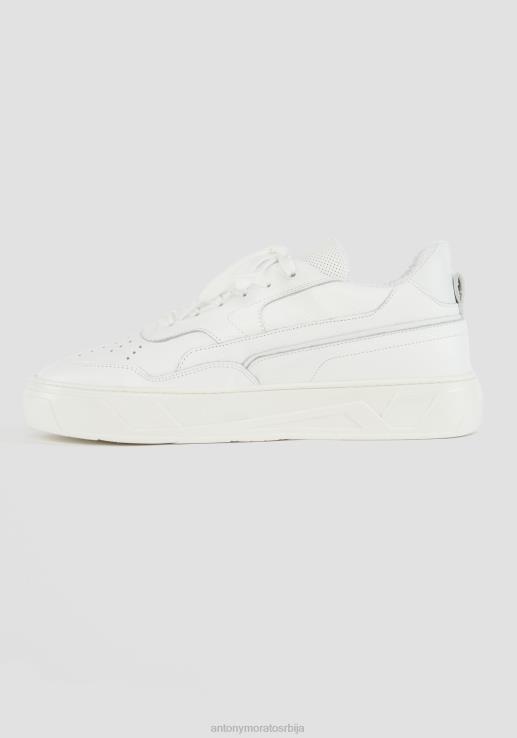 Antony Morato мушкарци 707 ниске кожне патике бео обућа D6D06296