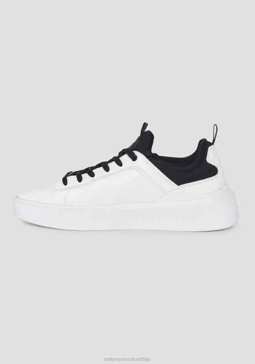 Antony Morato мушкарци барнет патике од вештачке коже и техничке тканине бео обућа D6D06313