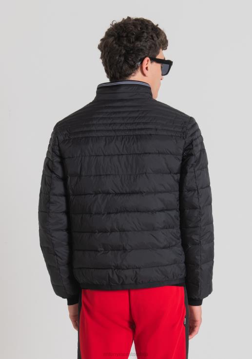 Antony Morato мушкарци танка јакна са сорона аура еколошком подставом црн одећу D6D0610