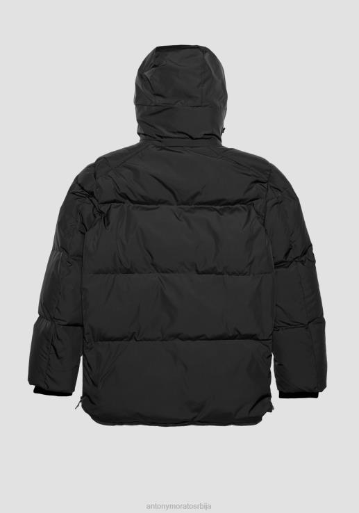 Antony Morato мушкарци осло јакна регуларног кроја од техничке тканине са подставом сорона аура црн одећу D6D0616