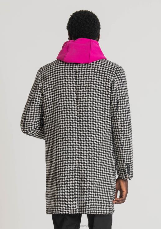 Antony Morato мушкарци матхиас капут нормалног кроја од тканине од мешавине вуне црн одећу D6D0617