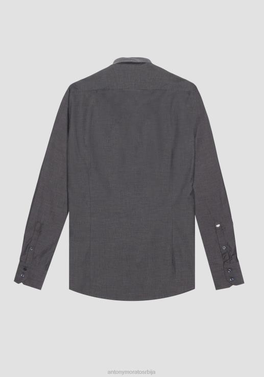 Antony Morato мушкарци наполи слим-фит кошуља од 100% памука црн одећу D6D06109