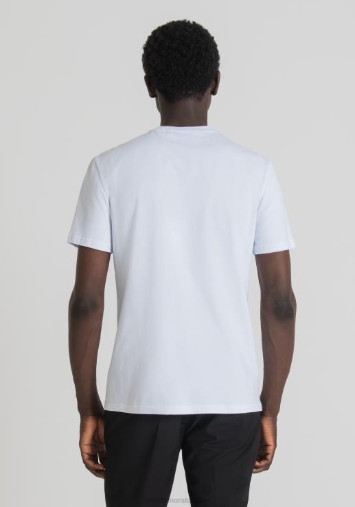 Antony Morato мушкарци Слим фит мајица од 100% памука са логом бео одећу D6D06163