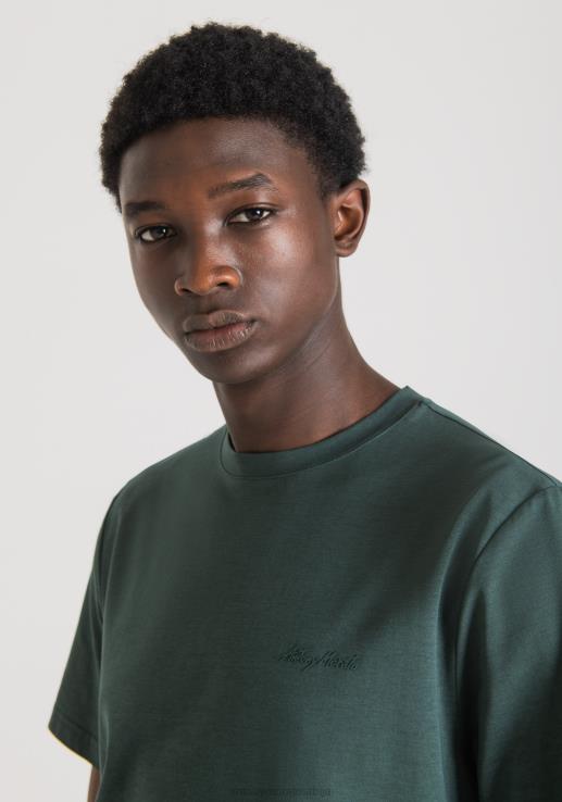 Antony Morato мушкарци мајица стандардног кроја од одрживе вискозе са штампом логотипа 4076 одећу D6D06140