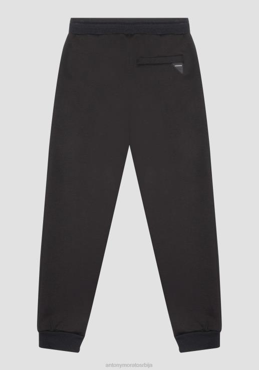 Antony Morato мушкарци уске тренирке од мешавине вискозе растезљиве за роњење црн одећу D6D06219