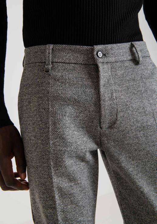 Antony Morato мушкарци асхе супер скинни панталоне од еластичне вискозне мешавине средње сиви меланж одећу D6D06252