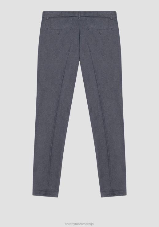 Antony Morato мушкарци Бриан памучне панталоне са ефектом растезљивог тексаса уске панталоне светло плава одећу D6D06268